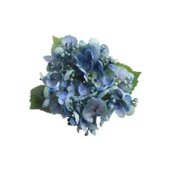 Kunstig Hortensia Gren med Knopper Blå