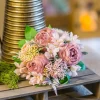 Kunstig Klosterpion Bukett Rosa