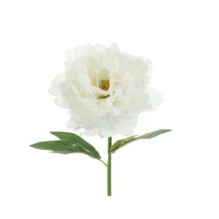 Kunstig Peon Blomst Hvit