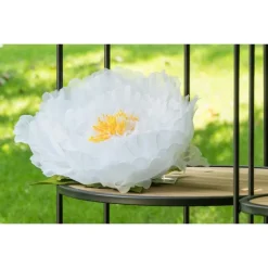 Kunstig Peon Blomst Hvit