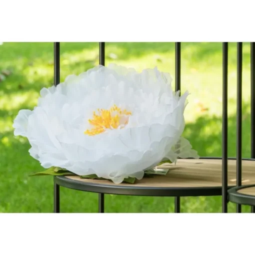 Kunstig Peon Blomst Hvit