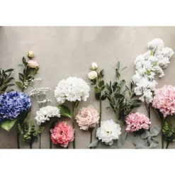 Kunstig Premium Hortensia Blomst Marineblå