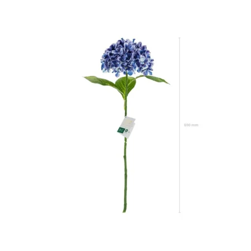 Kunstig Premium Hortensia Blomst Marineblå
