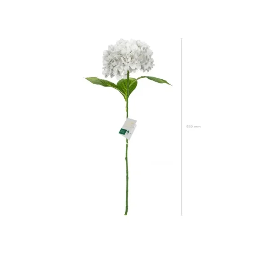 Kunstig Premium Hortensia Blomst Hvit