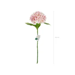 Kunstig Premium Hortensia Blomst Lyserosa