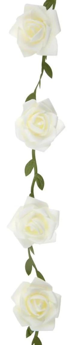 Kunstig Rose Girlander Hvit