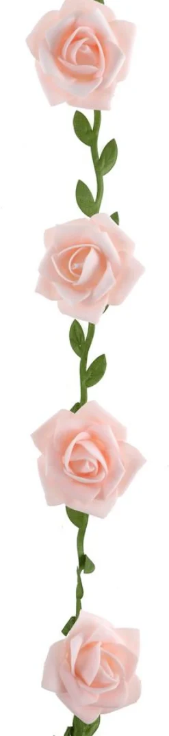 Kunstig Rose Girlander Lyserosa