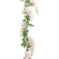 Kunstig Wisteria Girlander Lyserosa