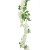 Kunstig Wisteria Girlander Hvit