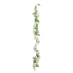 Kunstig Wisteria Girlander Hvit