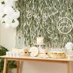 Kunstige Bambusblader Backdrop