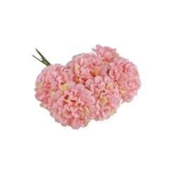 Kunstige Mini Hortensia Blomster Lyserosa