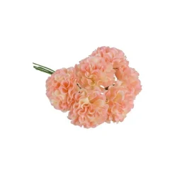 Kunstige Mini Hortensia Blomster Lyserosa og Elfenbenshvit