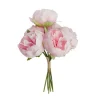 Kunstige Peoner Blomsterbunt Lyserosa