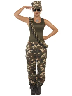Kvinnelig Soldat Kostyme