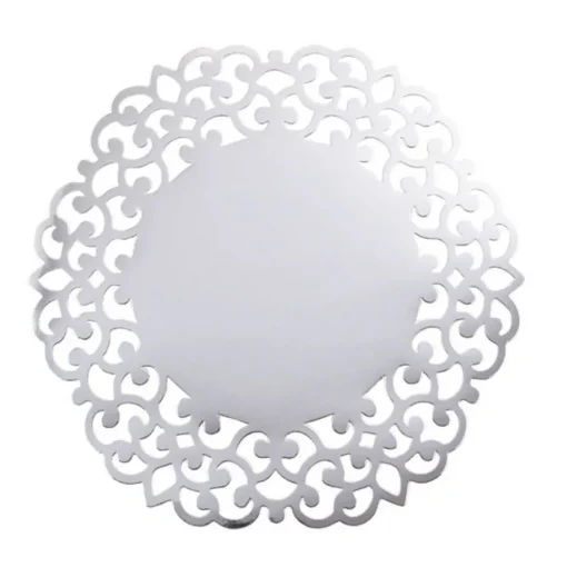 Lasercut Dekkeservietter Sølv