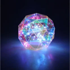 LED Geometrisk Kule Regnbue