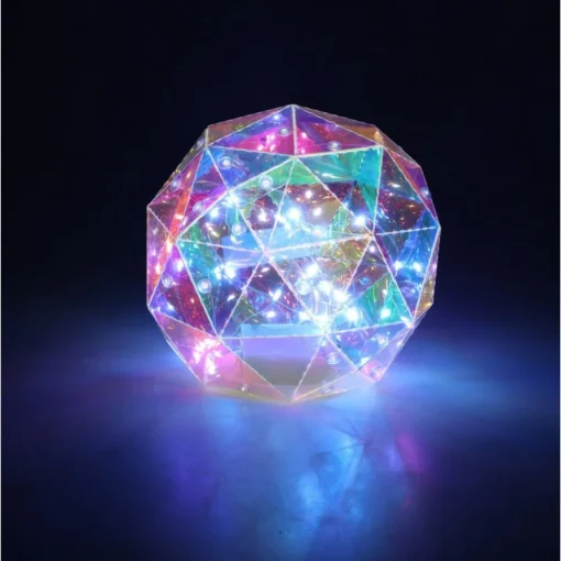LED Geometrisk Kule Regnbue
