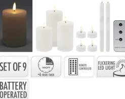 LED Lys Sett Hvit