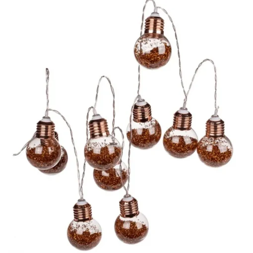 LED Lyskjede Glitterpærer