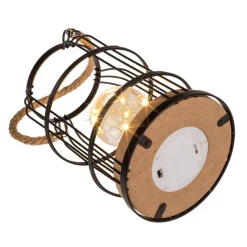LED Metall Lampe Svart