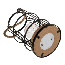 LED Metall Lampe Svart