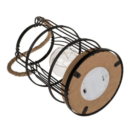 LED Metall Lampe Svart