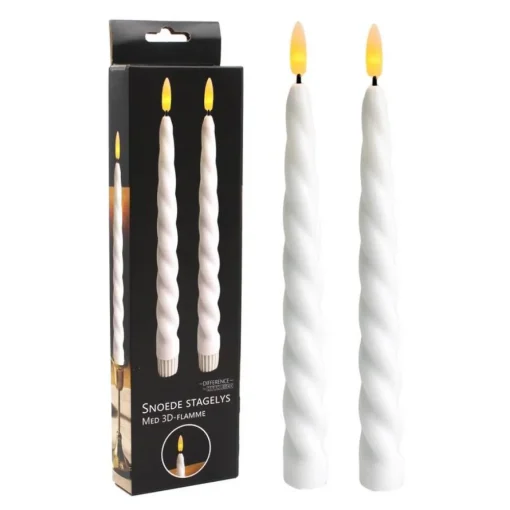 LED Snurrelys Hvit