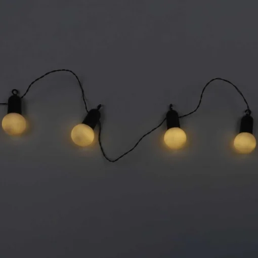 LED Solcelle Lyskjede Hvit