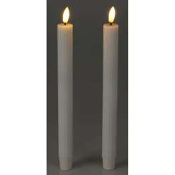 LED Vokslys Hvit