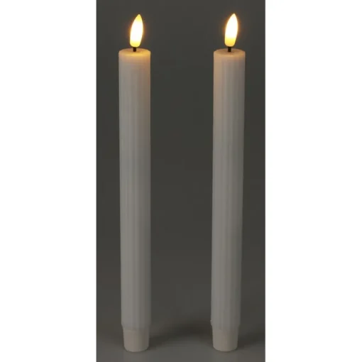 LED Vokslys Hvit