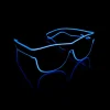 LED Wayfarer Briller Blå