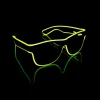 LED Wayfarer Briller Gul