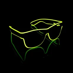 LED Wayfarer Briller Gul