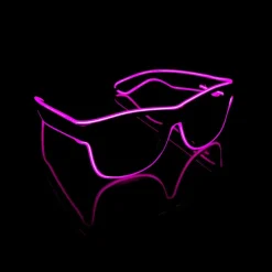 LED Wayfarer Briller Lilla