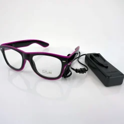LED Wayfarer Briller Lilla