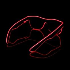 LED Wayfarer Briller Rød