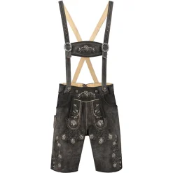 Lederhosen Antrasittgrå