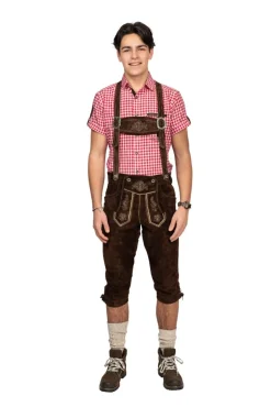 Lederhosen Lang Mørkebrun