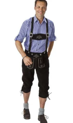 Lederhosen Lang Svart