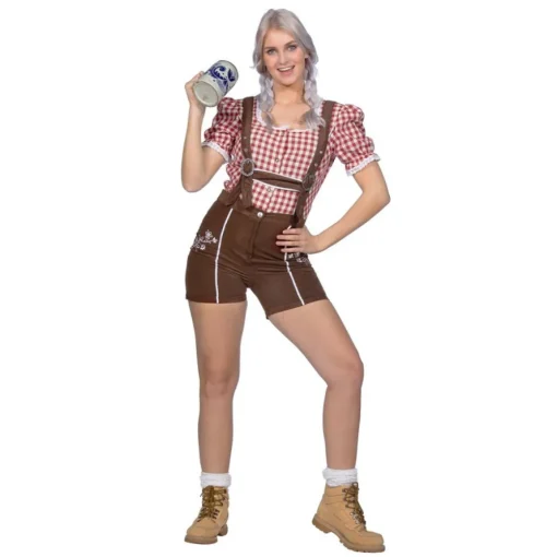 Lederhosen Shorts Brun