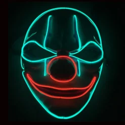 LED-Maske Skummel Klovn