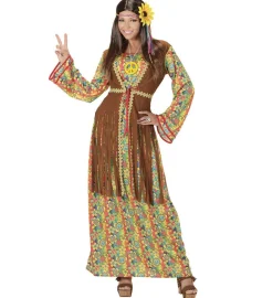 Lekker Hippie Kjole Kostyme