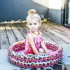 Leopard Baby Badebasseng Rosa