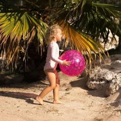 Leopard Badeball Neon Rosa