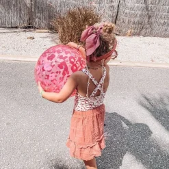 Leopard Badeball Neon Rosa