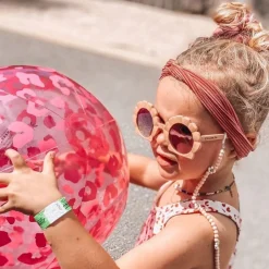Leopard Badeball Neon Rosa