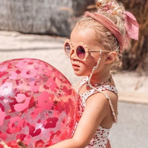 Leopard Badeball Neon Rosa