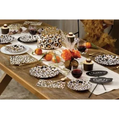 Leopard Middagstallerkener