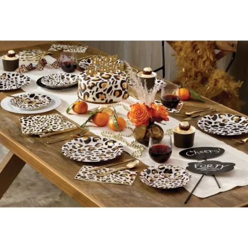 Leopard Middagstallerkener